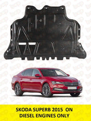 SKODA SUPERB ENGINE UNDERTRAY COVER UNDER BUMPER 2015 - 2019 5Q0825236Q