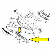 MERCEDES A CLASS UNDERTRAY FRONT BUMPER COVER TRAY W176 2012 - 2015 NOT AMG LINE