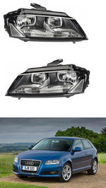 Load image into Gallery viewer, AUDI A3 2008 - 2012 FRONT HEAD LIGHT HEADLIGHTS PAIR LEFT &amp; RIGHT NEW OEM SPEC