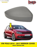 Load image into Gallery viewer, VW POLO MIRROR COVER 2014 – 2017 DOOR WING RIGHT DRIVER SIDE PRIMED 6R PAINTABLE