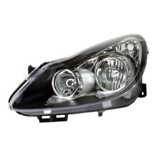 VAUXHALL CORSA D 2006-2011 BLACK HEADLIGHT HEADLAMP PASSENGERS SIDE LEFT N/S