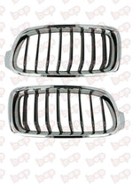 Load image into Gallery viewer, BMW 3 SERIES F30 FRONT SPORT CHROME KIDNEY GRILLE LEFT AND RIGHT PAIR 2011-2019
