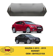 MAZDA 3 2014 - 2019 BONNET SALOON HATCHBACK BHY05231XA