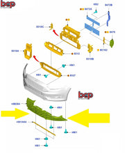 FORD FOCUS 2015 - 2018 FRONT BUMPER UNDER TRAY ENGINE COVER FOG TYPE NOT ST/RS