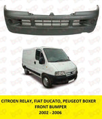 Load image into Gallery viewer, PEUGEOT BOXER FIAT DUCATO CITREON RELAY FRONT BUMPER 2002 - 2006 BLACK TEXTURED