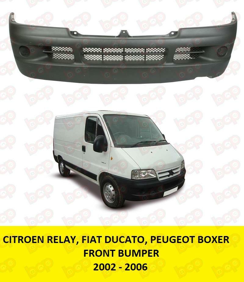 PEUGEOT BOXER FIAT DUCATO CITREON RELAY FRONT BUMPER 2002 - 2006 BLACK TEXTURED