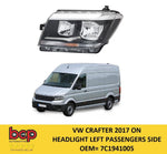 Load image into Gallery viewer, VW CRAFTER 2017 2018 2019 2020 2021 2022 HEADLIGHT LEFT PASSENGERS SIDE HALOGEN
