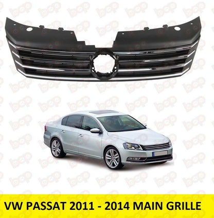 VW PASSAT B7 2011 - 2014 FRONT MAIN GRILLE NO BADGE NEW OEM QUALITY