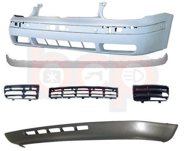 VW GOLF MK4 1998-2003 FRONT BUMPER COMPLETE WITH ALL GRILLES & MOULDING NEW