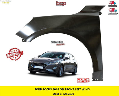 FORD FOCUS 2018 - 2022 FRONT WING LEFT PASSENGER SIDE PRIMED SIDE PANEL FENDER