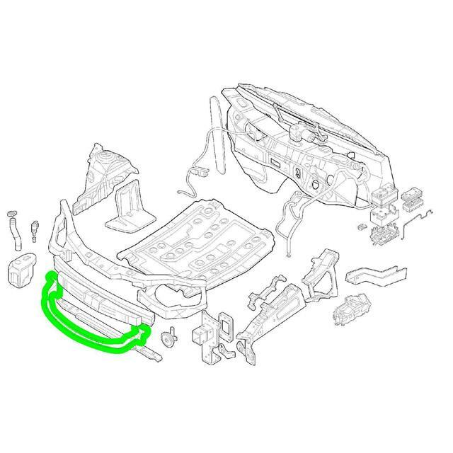 VAUXHALL CORSA D 2006- 2015 FRONT BUMPER LOWER REINFORCEMENT PLASTIC OE QUALITY