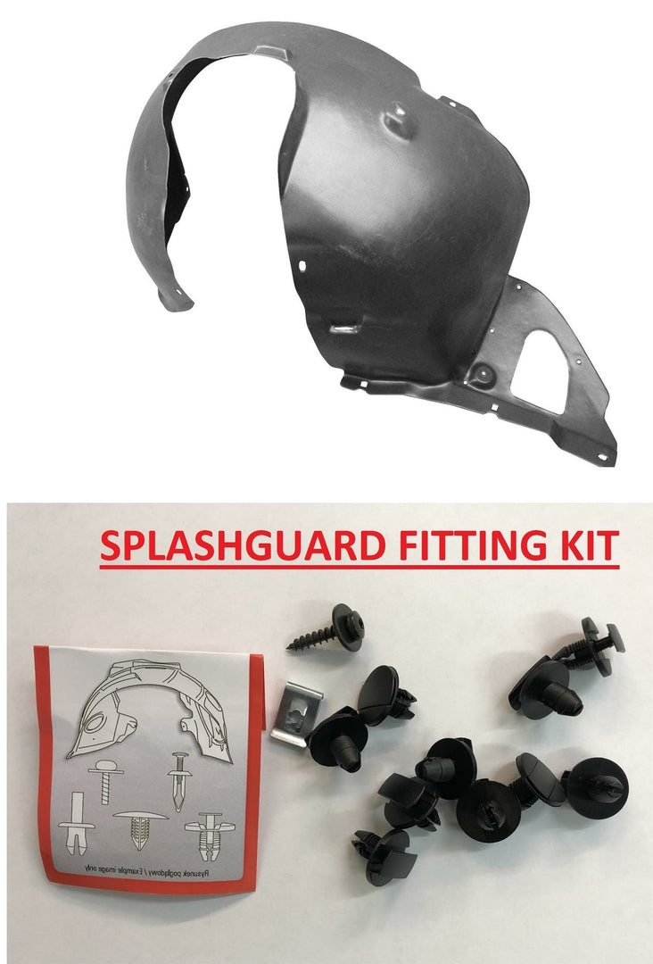 PEUGEOT 208 2012 - 2020 FRONT WING SPLASHGUARD PASSENGER WHEEL ARCH WITH CLIPS