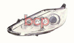 Load image into Gallery viewer, FORD FIESTA MK7 2008-2012 CHROME HALOGEN HEADLIGHT LAMP PASSENGERS LEFT LHS
