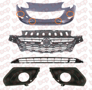 VAUXHALL CORSA E FRONT BUMPER COMPLETE KIT 2015 - 2019 PRIMED WITH 4 SENSORS