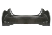 TOYOTA YARIS 2017 -2020 REAR BUMPER SMOOTH BLACK NO PARKING SENSOR HOLES NEW