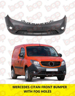 Load image into Gallery viewer, MERCEDES CITAN 2012 ON FRONT BUMPER WITH FOG HOLES TEXTURED READY TO FIT