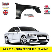 AUDI A4 B8 8K 2012 - 2015 FRONT WING RIGHT DRIVER SIDE OFFSIDE NEW PRIMED