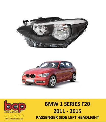 BMW 1 SERIES F20 2011 - 2015 HALOGEN HEADLIGHT LAMP LEFT PASSENGER SIDE NEW