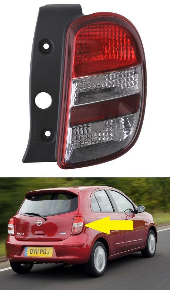 FOR NISSAN MICRA K13 2010 - 2013 REAR LIGHT RIGHT DRIVERS SIDE NEW 26550 1HA0B