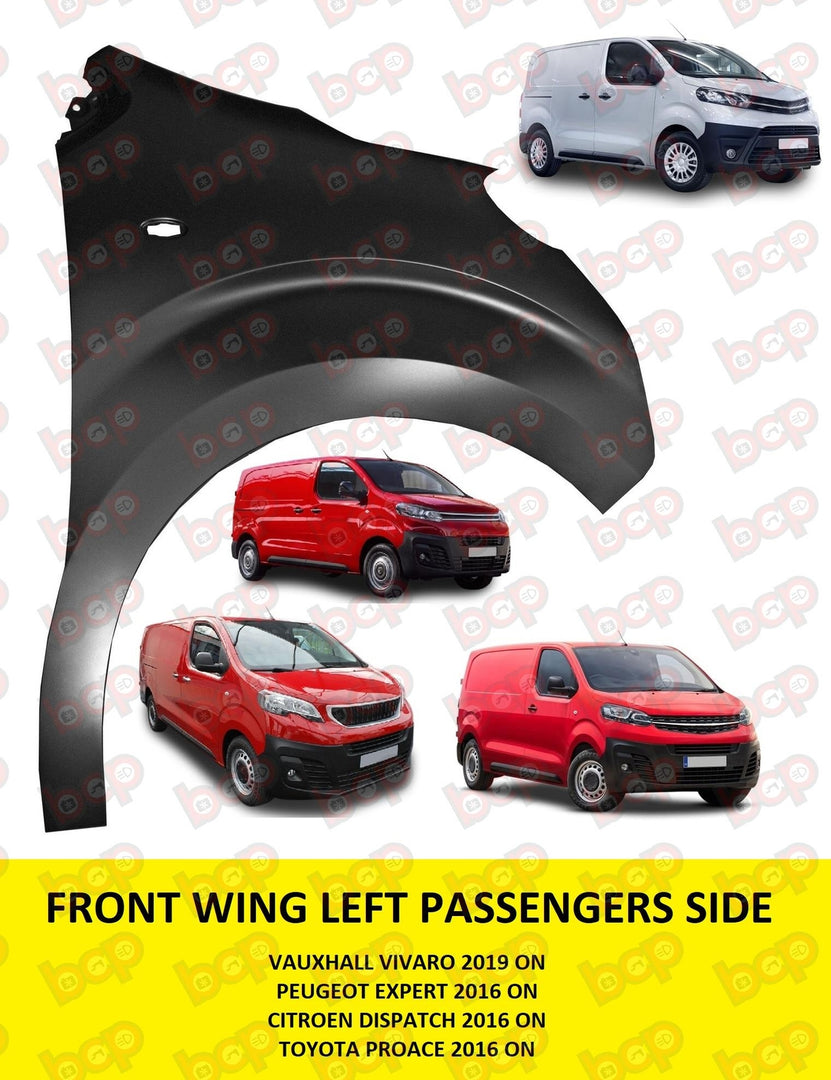 VAUXHALL VIVARO 2019 2020 2021 2022 FRONT WING RIGHT DRIVERS SIDE PRIMED