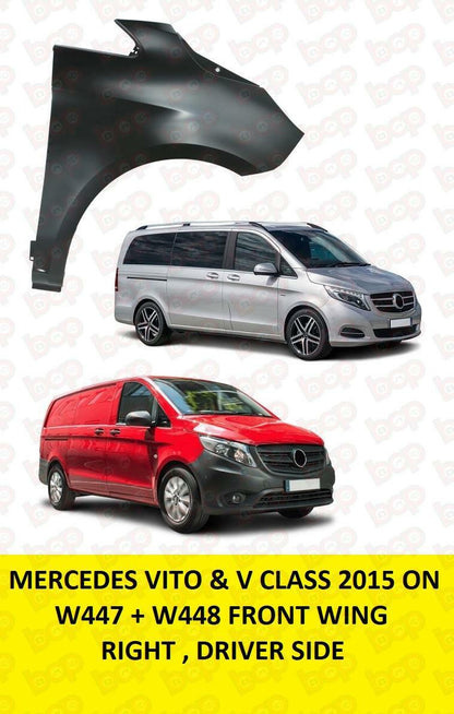 MERCEDES VITO 2015 ON W447 FRONT WING RIGHT DRIVERS SIDE PRIMED A4478800700 NEW