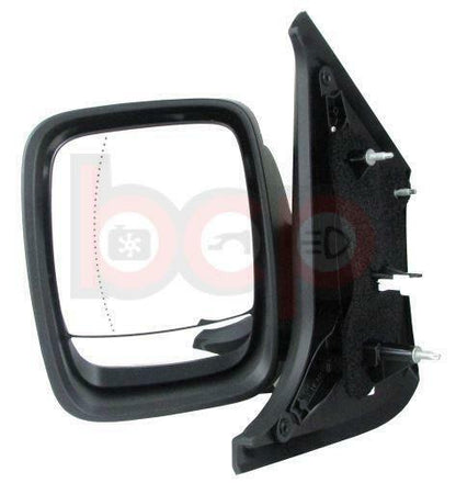 VAUXHALL VIVARO 2014 ON WING DOOR MIRROR PASSENGER SIDE ELECTRIC BLACK COVER NE