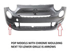 Load image into Gallery viewer, FIAT 500 2015 ON BUMPER PRIMED LOUNGE MODEL TO TAKE CHROME TRIMS 735657231