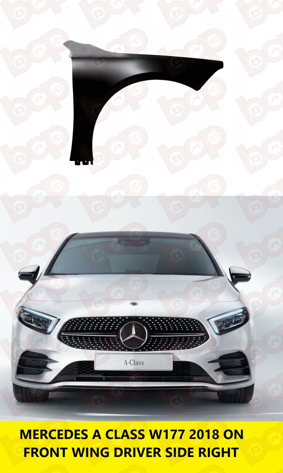 MERCEDES A CLASS W177 FRONT WING RIGHT DRIVERS SIDE INSURANCE APPROVED PRIMED