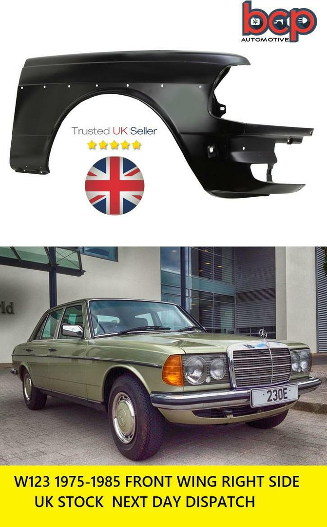 MERCEDES W123 1975 - 1985 FRONT WING RIGHT DRIVER SIDE A1238800618 UK SELLER