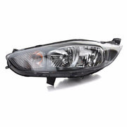 FORD FIESTA MK8 2013 - 2016 HEADLIGHT PASSENGER LEFT BLACK INSIDE NO LED