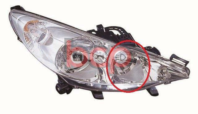 PEUGEOT 207 2006-2013 HEADLIGHT HEADLAMP WITHOUT FOG DRIVERS SIDE RIGHT O/S