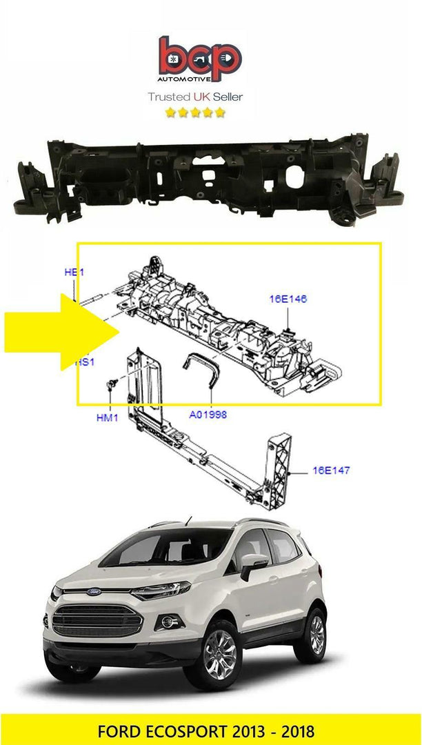 FORD ECOSPORT 2014-2018 UPPER FRONT PANEL RADIATOR SUPPORT 182501 NEXY DAY SHIP