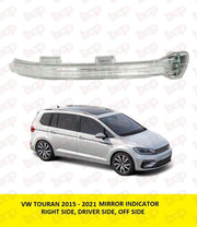 VW TOURAN DOOR MIRROR INDICATOR REPEATER LED RIGHT DRIVER SIDE 2015 ONWARDS