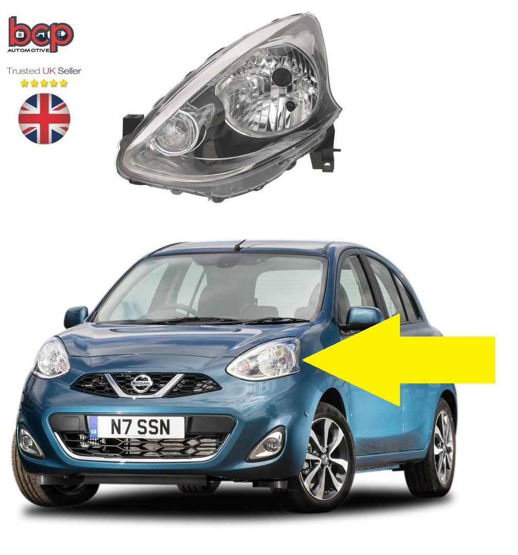 FOR NISSAN MICRA 2013 - 2017 HEADLIGHT HEADLAMP LEFT PASSENGER SIDE  260603HN1A