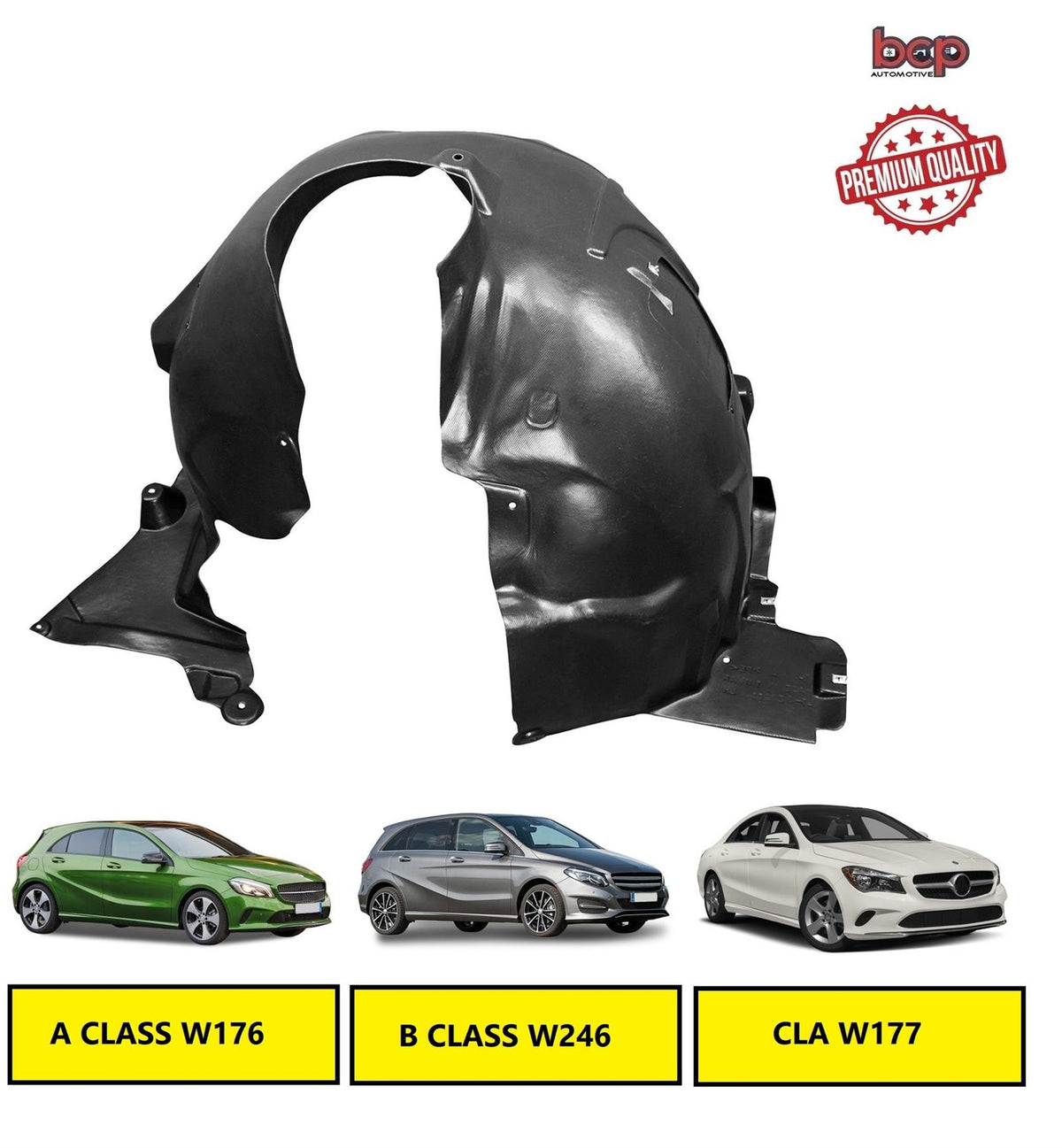 MERCEDES A CLASS FRONT SPLASHGUARD ARCH LINER INNER WING W176 2012 - 2018 RIGHT