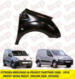Load image into Gallery viewer, PEUGEOT PARTNER 2008 - 2018 FRONT WING DRIVERS SIDE RIGHT NEW INSURANCE APPROVED