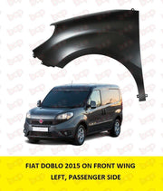 FIAT DOBLO 2015 ON FRONT WING FENDER LEFT PASSNGERS SIDE READY TO PAINT