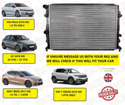 AUDI A1 2018 ON RADIATOR WATER COLANT BRAND NEW 2Q0121253K