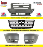 Load image into Gallery viewer, FORD TRANSIT MK7 2006 - 2014 FRONT BUMPER COMPLETE ALL 3 SECTIONS &amp; MAIN GRILLE