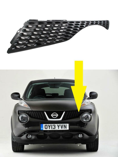 FOR NISSAN JUKE 2010 - 2014 RADIATOR GRILLE LEFT OUTER SECTION NEW oem spec