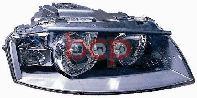 AUDI A3 8P 2003-2008 CHROME HEADLIGHT HEADLAMP O/S DRIVERS SIDE RIGHT NEW