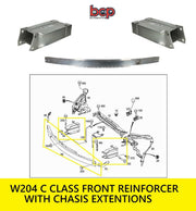 MERCEDES C CLASS W204 2007 - 2014 FRONT REINFORCEMENT CRASH BAR COMPLETE NEW