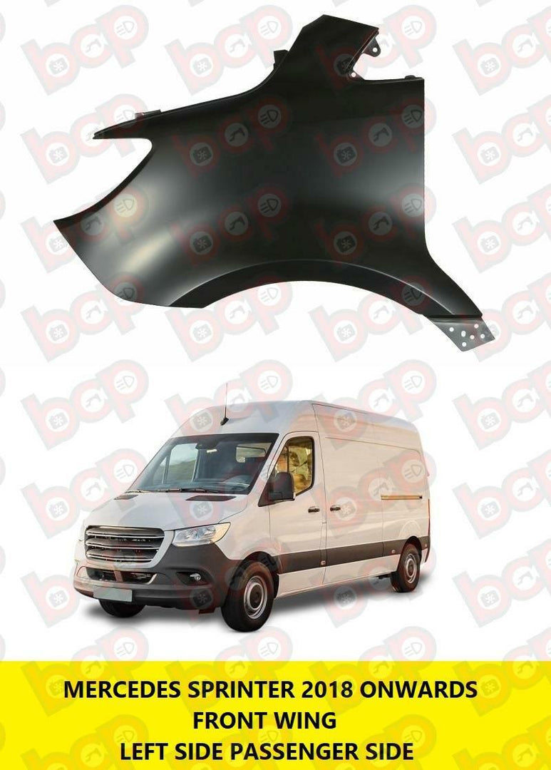 MERCEDES SPRINTER FRONT WING 2018 ON LEFT PASSENGER SIDE  A9108810000 w907 w910