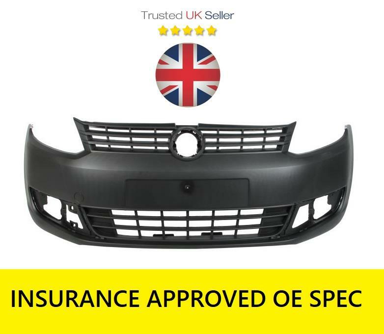 VW CADDY 2011 - 2015 FRONT BUMPER WITH BRACKETS TEXTURED NO PARKING SENSORS