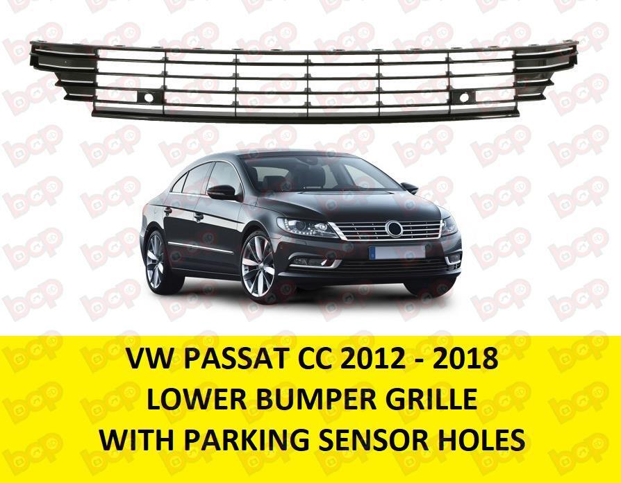 VW PASSAT CC 2012 -2018 FRONT BUMPER LOWER GRILLE PARKING SENSOR HOLES