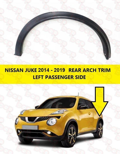 FOR NISSAN JUKE 2014 - 2019 REAR WHEEL ARCH TRIM LEFT MOULDING OUTER