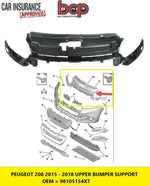 Load image into Gallery viewer, PEUGEOT 208 2015 - 2018 FRONT BUMPER BRACKET UPPER SLAM PANEL 98105154XT NEW