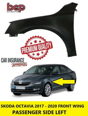SKODA OCTAVIA FRONT WING 2017 - 2020 LEFT PASSENGER SIDE INSURANCE APPROVED