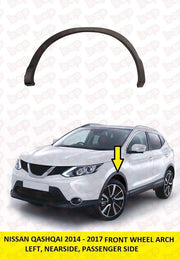 FOR NISSAN QASHQAI 2017 - 2021 FRONT WING WHEEL ARCH TRIM LEFT PASSENGER SIDE