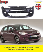 CITROEN C3 2013 - 2016 BUMPER NEW INSURANCE APPROVED HIGH QUALITY 1609965980